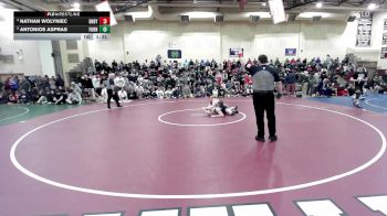 157 lbs Semifinal - Nathan Wolyniec, Derby/Oxford/Holy Cross vs Antonios Aspras, Foran