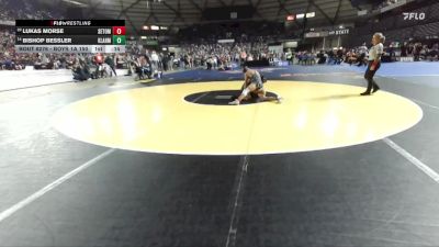 Boys 1A 150 lbs Cons. Round 2 - Bishop Bessler, Klahowya vs Lukas Morse, Seton Catholic