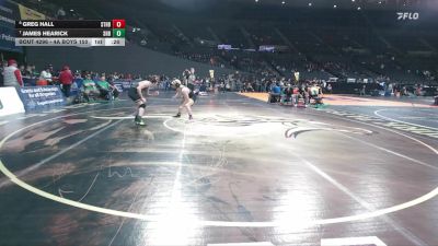 4A Boys 150 lbs Cons. Round 3 - James Hearick, Sweet Home Boys vs Greg Hall, St. Helens Boys