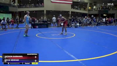 190 lbs Quarterfinal - Jackson Barnhisel, TX vs Bryce Newham, MO