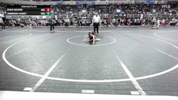 64 lbs Semifinal - Evan Moore, Odessa Youth Wrestling Club vs Jameson Haney, Young Viking Warriors
