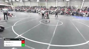 62 lbs Consi Of 4 - Urijah Benally, Montezuma Creek Roughnecks vs Cash Burns, Montrose Wrestling Club