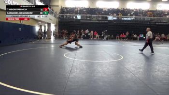 165 lbs Champ. Round 3 - Jason Valencia, Lassen College vs Nathaniel Dominguez, Moorpark College