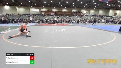 108 lbs 5th Place - Travis Boyles, Lake County Legendz Wrestling Academy vs Aiden Garcia, Amateur Wrestling Academy