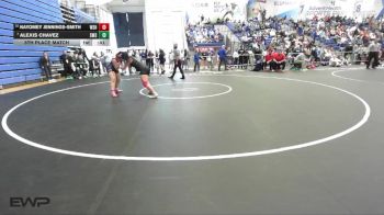 155 lbs 5th Place Match - Alexis Chavez, Shawnee Mission South vs Nayomey Jennings-Smith, Wichita-South HS