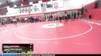132 lbs Cons. Semi - Brock Armstrong, Goldendale vs Javier Lopez-Velasco, Liberty Bell