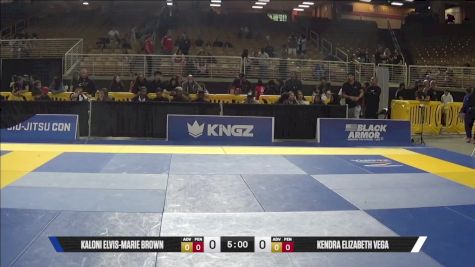 Kendra Elizabeth Vega vs Kaloni Elvis-Marie Brown 2025 Pan Jiu Jitsu IBJJF Championship