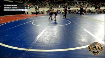 49 lbs Quarterfinal - Logan Shumaker, F-5 Grappling vs Brantley Clipper, Norman Grappling Club