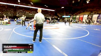 125 Class 1 lbs Cons. Round 2 - Rylie Ingrassia, Harrisonville vs Adrianna Meneses-lilly, Bolivar