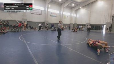 120 lbs 3rd Place Match - Karter Barker, Warrior Wrestling Club vs Noah Ahn, Champions Wrestling Club