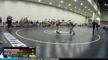 170 lbs Quarters & Wb (16 Team) - Nolan Carson, S.E.O. Blue vs Britton Kemling, Nebraska Hawaiian Hammers