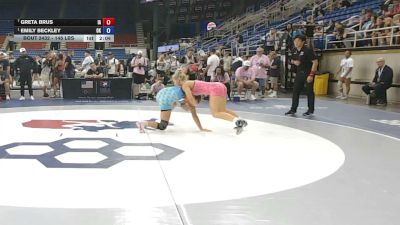 145 lbs Cons. Semis - Greta Brus, Iowa vs Emily Beckley, Oklahoma