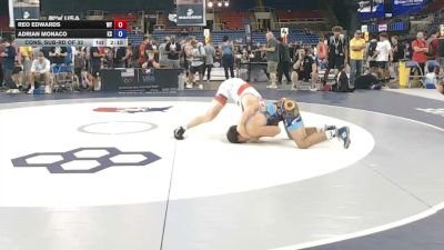 165 lbs Cons. Sub-rd Of 32 - Reo Edwards, Wyoming vs Adrian Monaco, Kansas