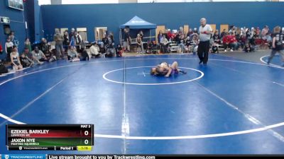 70 lbs Quarterfinal - Ezekiel Barkley, Lewiston WC vs Jaxon Nye, Fighting Squirrels