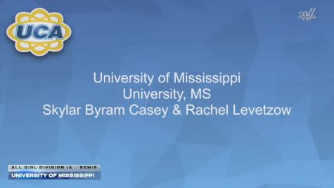 University of Mississippi [2026 All Girl Division IA Semis] 2026 UCA & UDA College Cheerleading and Dance Team National Championship