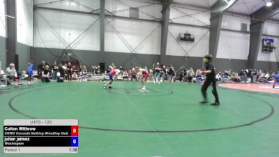 120 lbs Champ. Rd Of 16 - Colton Withrow, CNWC Concede Nothing Wrestling Club vs Julian Jaimez, Washington