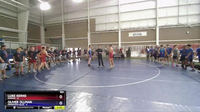 165 lbs 4th Wrestleback (16 Team) - Luke Kerns, Kansas vs Oliver Ollman, Minnesota Blue