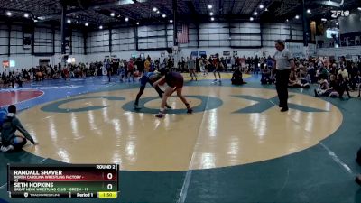 100 lbs Round 2 (6 Team) - Randall Shaver, NORTH CAROLINA WRESTLING FACTORY vs Seth Hopkins, GREAT NECK WRESTLING CLUB - GREEN