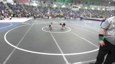 54 lbs Round Of 16 - Finn Tiedeman, Bennett Wrestling Club vs Crew Linn, Wrecking Crew