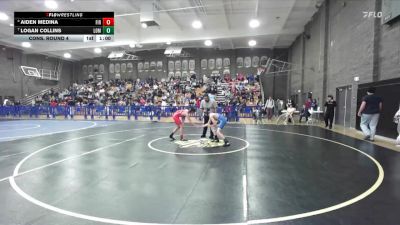 106 lbs Cons. Round 4 - Aiden Medina, Firebaugh vs Logan Collins, Lompoc