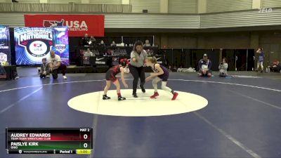 62 lbs Cons. Round 1 - Audrey Edwards, Team Tiger Wrestling Club vs Paislye Kirk, Ohio