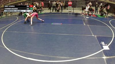 132 lbs Quarters - Conner Holman, Champions Wrestling Club vs Brey Stahle, Idaho Gold
