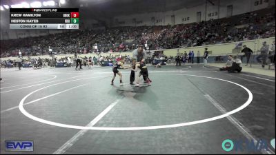43 lbs Consi Of 16 #2 - Krew Hamilton, Broken Arrow Wrestling Club vs Heston Hayes, Vinita Kids Wrestling