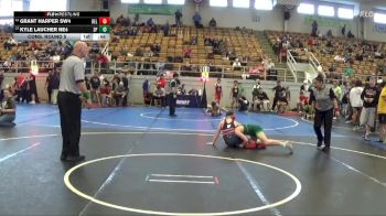 110 lbs Cons. Round 5 - Grant Harper SW4, Bellbrook vs Kyle Laucher NE4, Medina