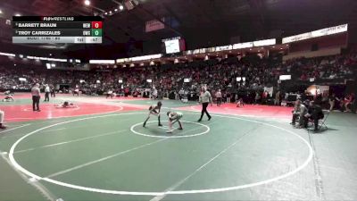 80 lbs Cons. Round 4 - Barrett Braun, WEWA vs Troy Carrizales, DWC3