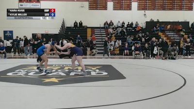 180 lbs Quarterfinal - Kara Kuge, Wisconsin Stevens Point vs Kylie Miller, Luther