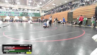 150 lbs Cons. Round 2 - Jaeyoung Lee, Rancho Bernardo vs Noah Legesse, Chaparral