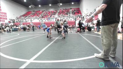 49 lbs Round Of 16 - Jace Bailey, Harrah Little League Wrestling vs Haxen Gibson, Wolfpak Wrestling