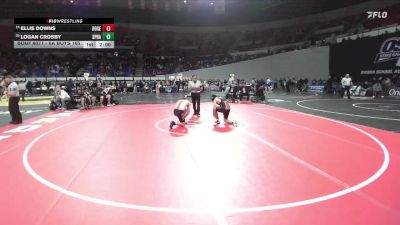 6A Boys 165 lbs Champ. Round 1 - Logan Crosby, Sprague Boys vs Ellis Downs, Roseburg Boys