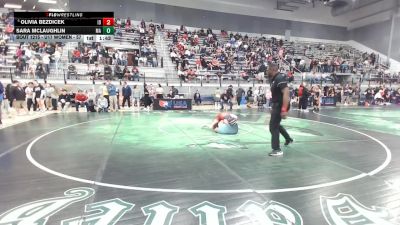 U17 Women - 57 lbs Champ. Round 3 - Olivia Bezdicek, ID vs Sara McLaughlin, MA