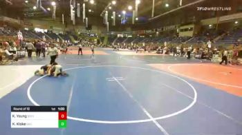 106 lbs Round Of 16 - Kaleb Young, Steamboat Springs vs Keaton Kloke, David City WC