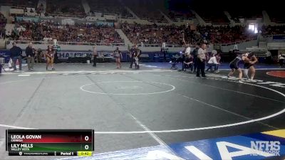 D1-107 lbs Cons. Round 2 - Lily Mills, Valley Vista vs Leola Govan, Cienega