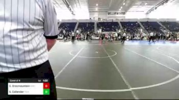 130 lbs Consi Of 4 - Olisha Graymountain, Northern Grapplers vs Sarah Callender, Pioneer Grappling