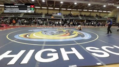 157 lbs Consi Of 8 #1 - Evan Fahlman, Chariho vs Chris D'Andrea, Smithfield