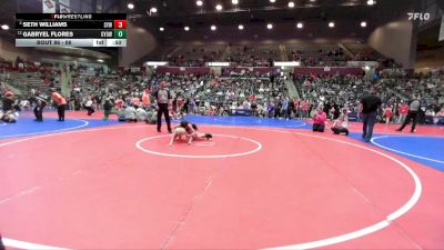 86 lbs 3rd Place Match - Gabryel Flores, Gentry Youth Organization Wrestling vs Seth Williams, Searcy Youth Wrestling