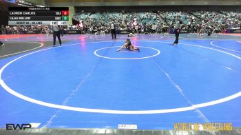 55 lbs Quarterfinal - Lauren Carlos, Tokay Wrestling Club vs Lilah Miller, Rancho Bernardo Wrestling Club (RBWC)