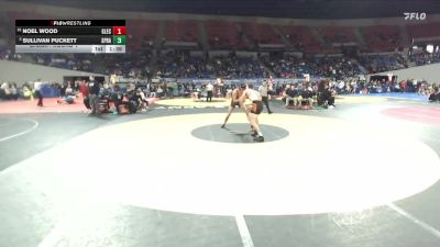 6A Boys 165 lbs Champ. Round 1 - Noel Wood, Glencoe Boys vs Sullivan Puckett, Sprague Boys