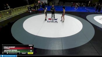 126 lbs Champ. Round 2 - Jackson Dennis, Ground Creatures Wrestling vs Cole Schmidt, California