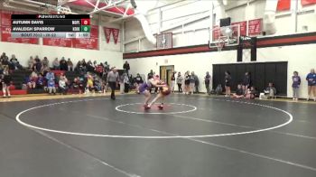 JV-22 lbs Round 1 - Autumn Davis, Mount Pleasant vs Avaleigh Sparrow, Keokuk