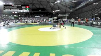 Boys 1A 144 lbs Champ. Round 2 - Jeffry Palacios, Cascade (Leavenworth) vs Hunter Blanchard, Naches Valley