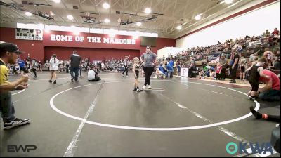 49 lbs Round Of 16 - Caleb Fry, Morrison Takedown Club vs Kallum Hendrickson, OKC Saints Wrestling