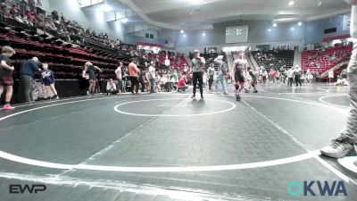 92 lbs Semifinal - Hayes Daniel, Honey Badgers Wrestling Club vs Wyatt Austin, Sperry Wrestling Club