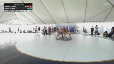 138 lbs Cons. Round 3 - Damien Pinedo, West Covina High School Wrestl vs Diego Gamez, Clovis High