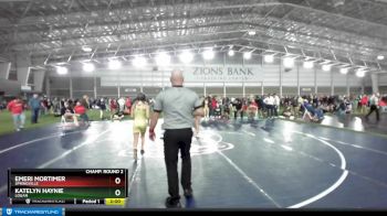 105 lbs Champ. Round 2 - Emeri Mortimer, Springville vs Katelyn Haynie, Logan