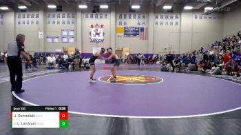 120 lbs Cons. Round 2 - Lucas Landrum, Rossview vs Joey Domzalski, Knox Catholic