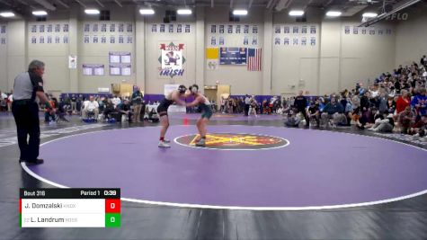 120 lbs Cons. Round 2 - Lucas Landrum, Rossview vs Joey Domzalski, Knox Catholic